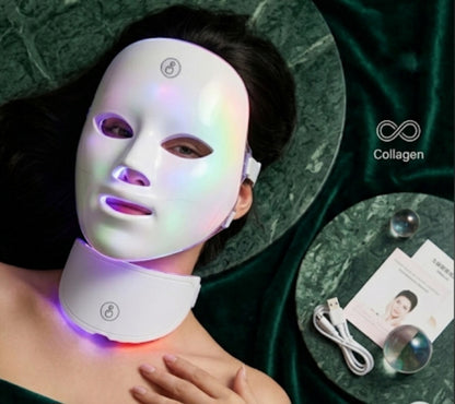 7-Color LED Skin Care Face & Neck Mask